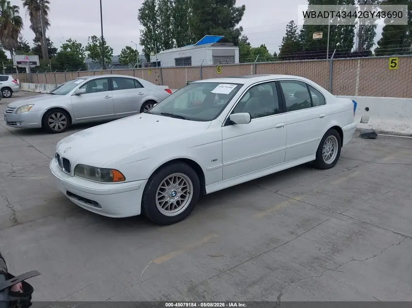 WBADT43442GY43690 2002 BMW 525Ia