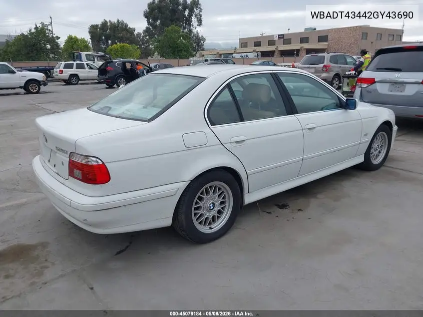 WBADT43442GY43690 2002 BMW 525Ia