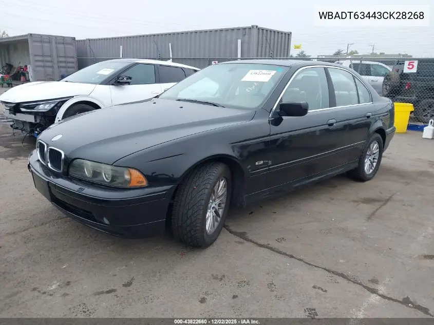WBADT63443CK28268 2003 BMW 530Ia