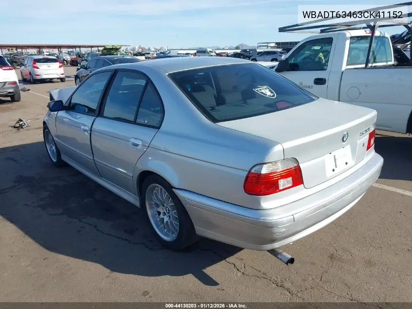 WBADT63463CK41152 2003 BMW 530Ia