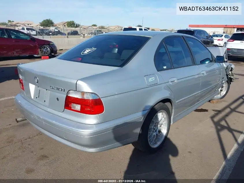 WBADT63463CK41152 2003 BMW 530Ia