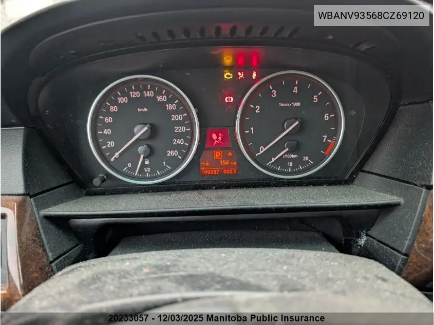 WBANV93568CZ69120 2008 BMW 535Xi