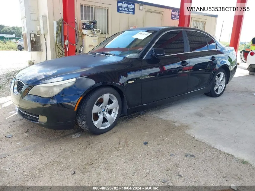 WBANU53538CT01755 2008 BMW 528I