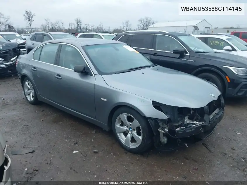 WBANU53588CT14145 2008 BMW 528I