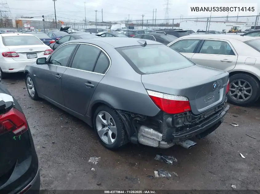 WBANU53588CT14145 2008 BMW 528I