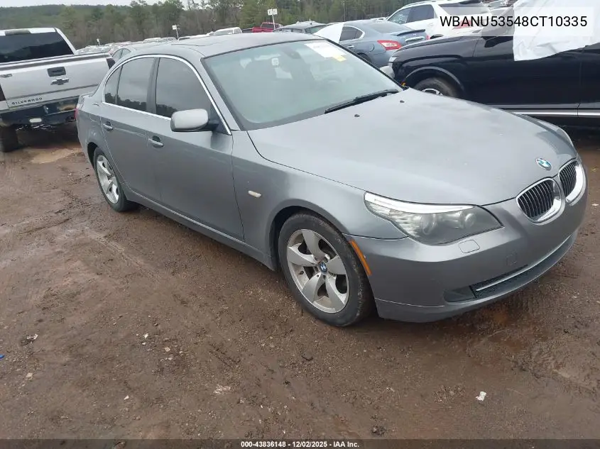 WBANU53548CT10335 2008 BMW 528I