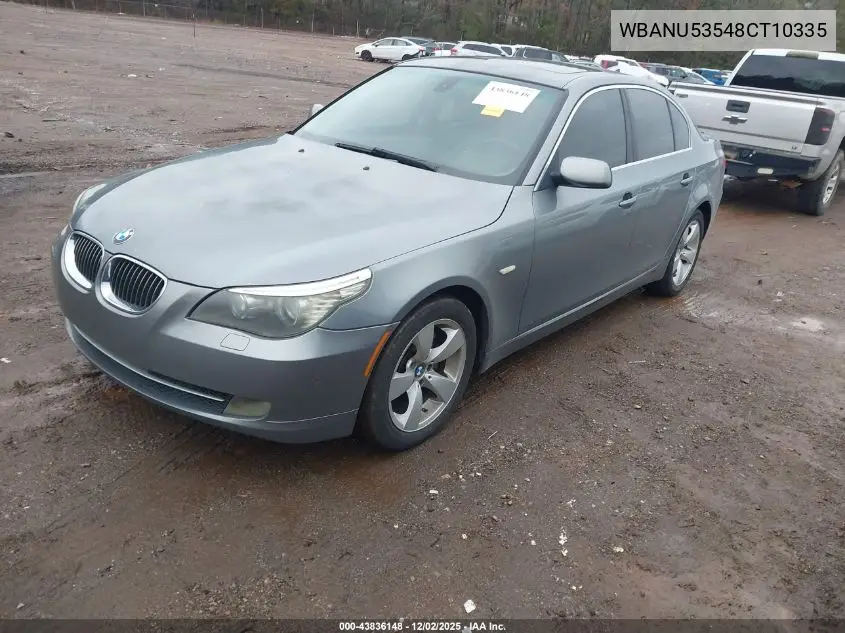 WBANU53548CT10335 2008 BMW 528I
