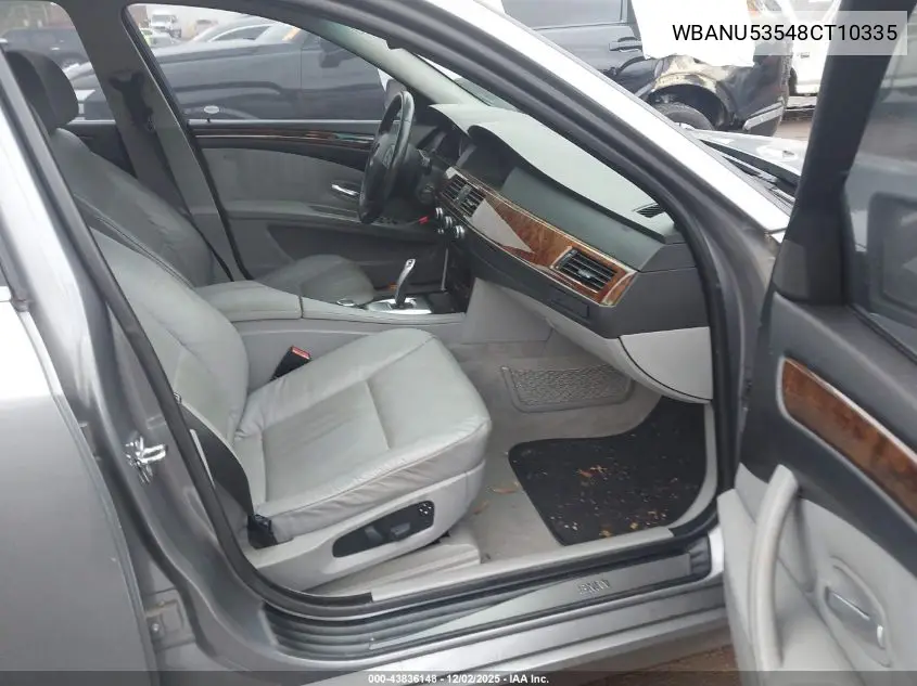 WBANU53548CT10335 2008 BMW 528I