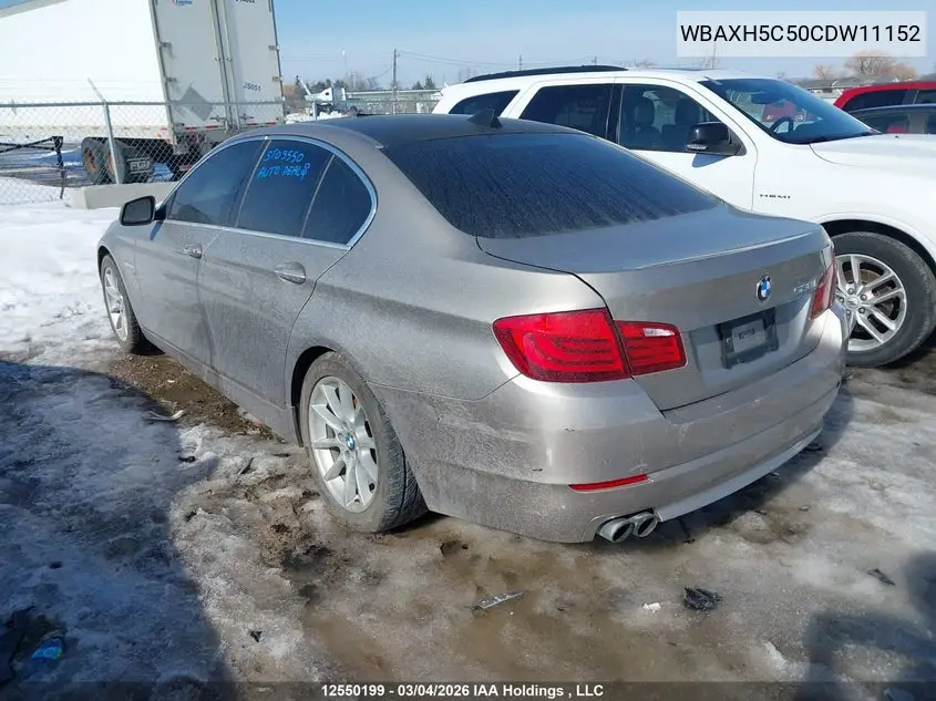 WBAXH5C50CDW11152 2012 BMW 528I xDrive