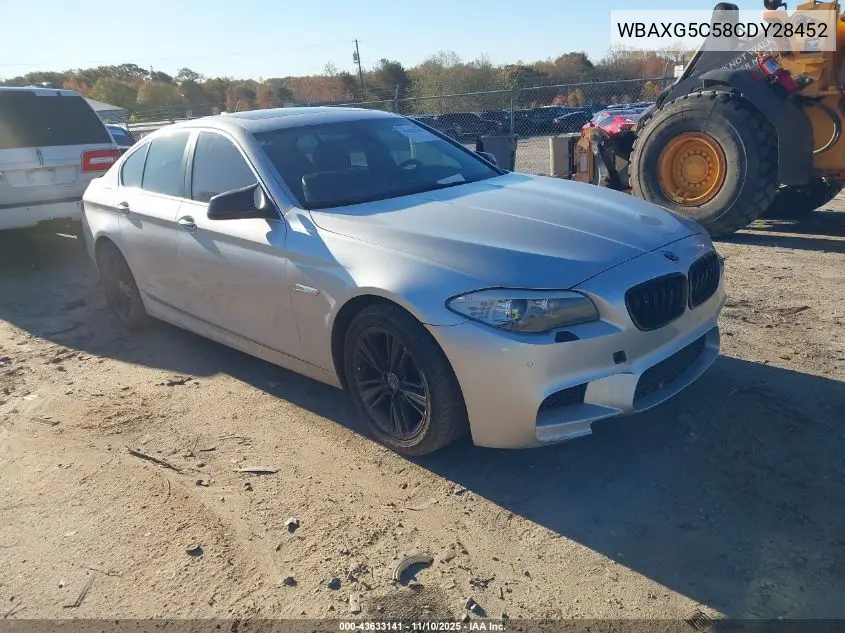 WBAXG5C58CDY28452 2012 BMW 528I