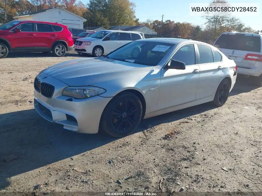 WBAXG5C58CDY28452 2012 BMW 528I