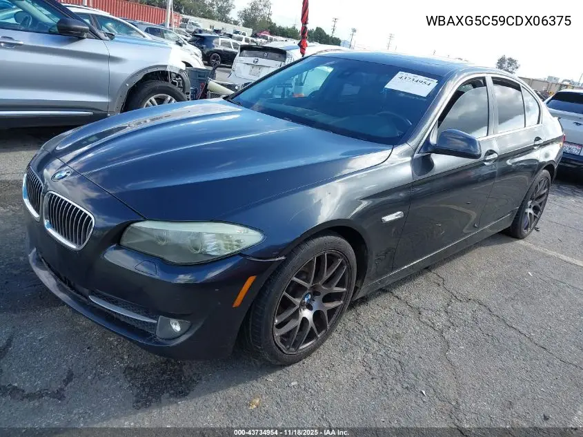 WBAXG5C59CDX06375 2012 BMW 528I