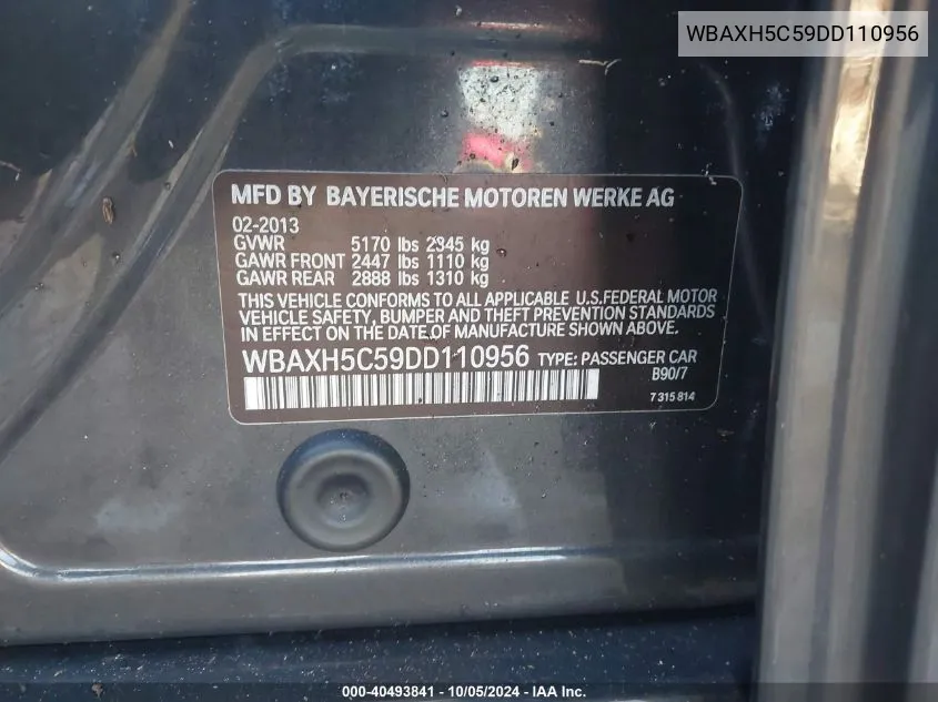 WBAXH5C59DD110956 2013 BMW 528 Xi