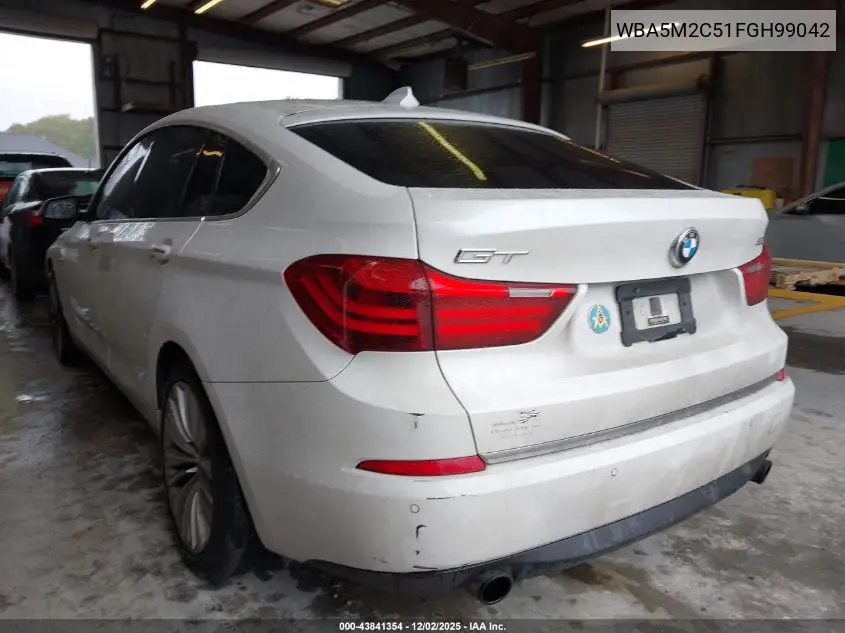 WBA5M2C51FGH99042 2015 BMW 535I Gran Turismo