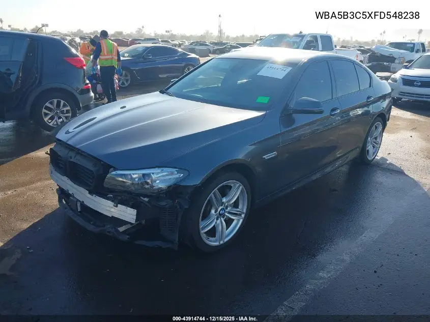 WBA5B3C5XFD548238 2015 BMW 535I xDrive