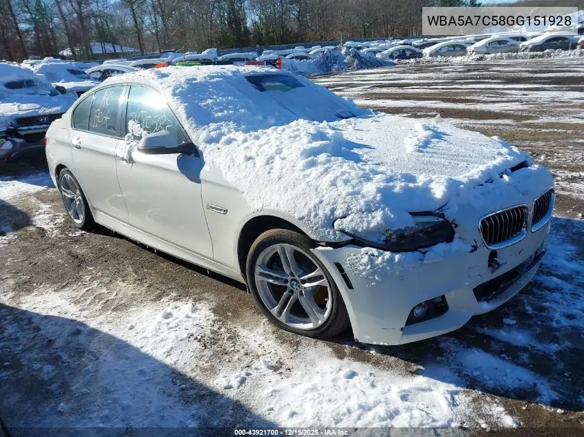 WBA5A7C58GG151928 2016 BMW 528I xDrive