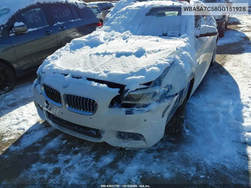 WBA5A7C58GG151928 2016 BMW 528I xDrive