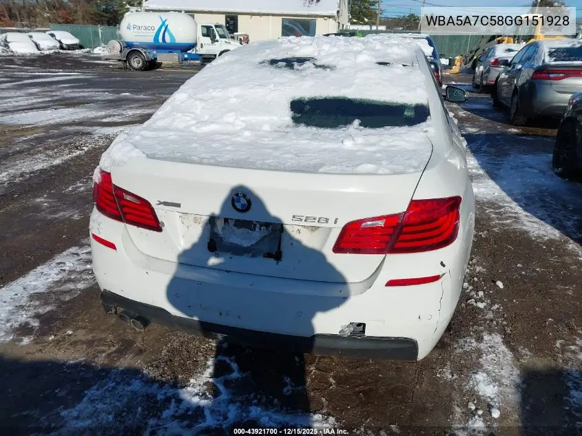 WBA5A7C58GG151928 2016 BMW 528I xDrive