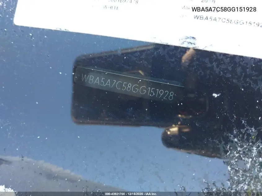 WBA5A7C58GG151928 2016 BMW 528I xDrive