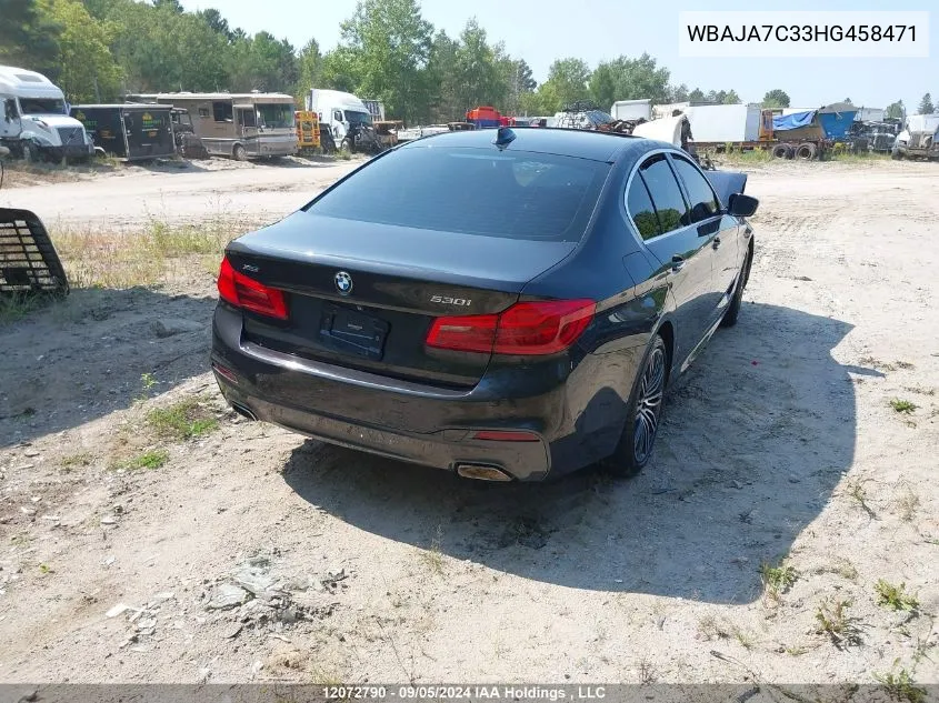 WBAJA7C33HG458471 2017 BMW 5 Series 530I xDrive