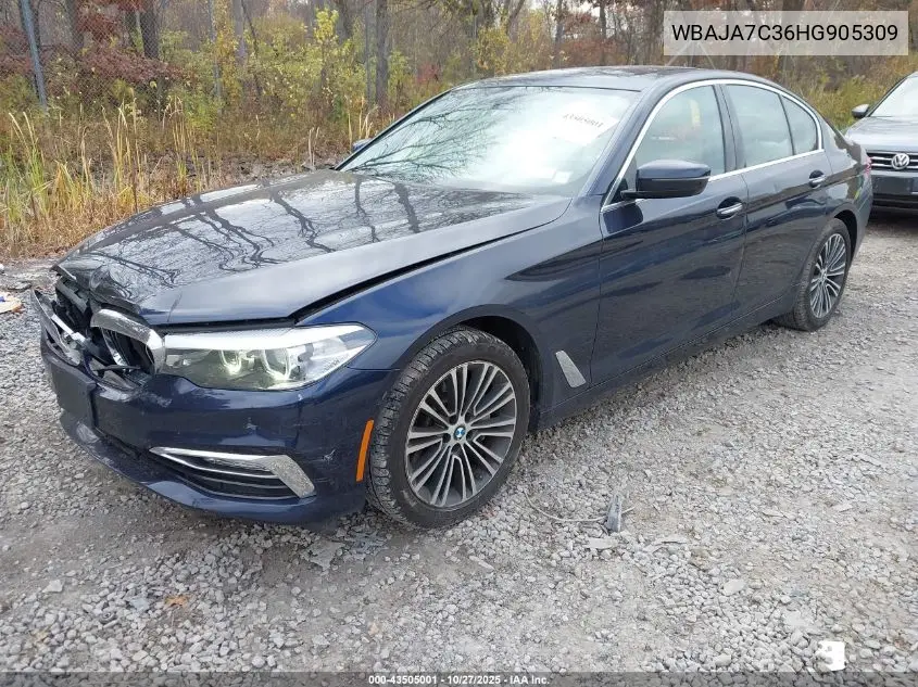 WBAJA7C36HG905309 2017 BMW 530I xDrive