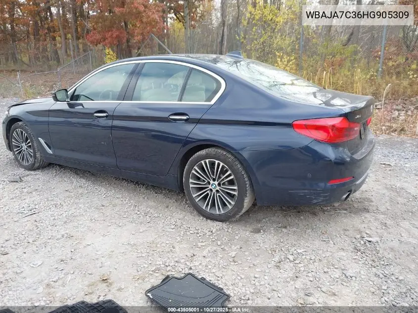 WBAJA7C36HG905309 2017 BMW 530I xDrive