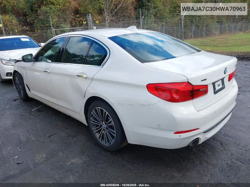 WBAJA7C30HWA70963 2017 BMW 530I xDrive