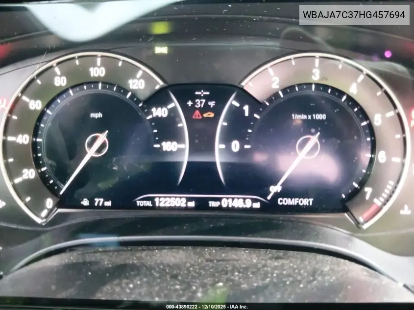 WBAJA7C37HG457694 2017 BMW 530I xDrive