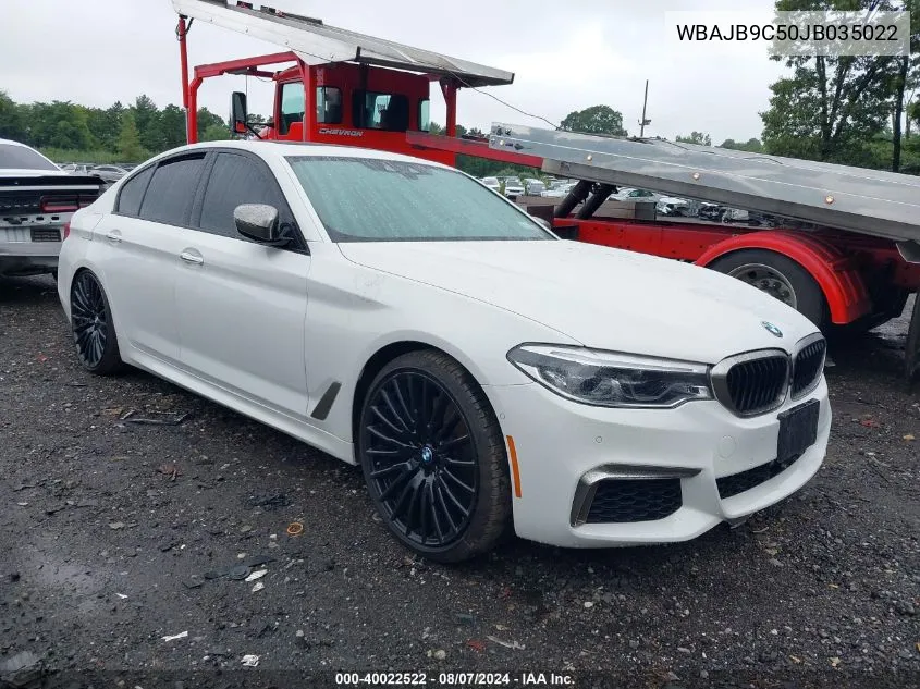 WBAJB9C50JB035022 2018 BMW M550I xDrive