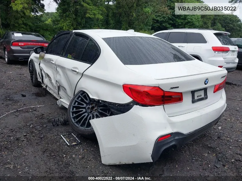 WBAJB9C50JB035022 2018 BMW M550I xDrive