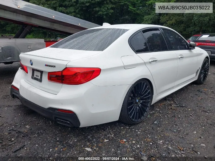 WBAJB9C50JB035022 2018 BMW M550I xDrive