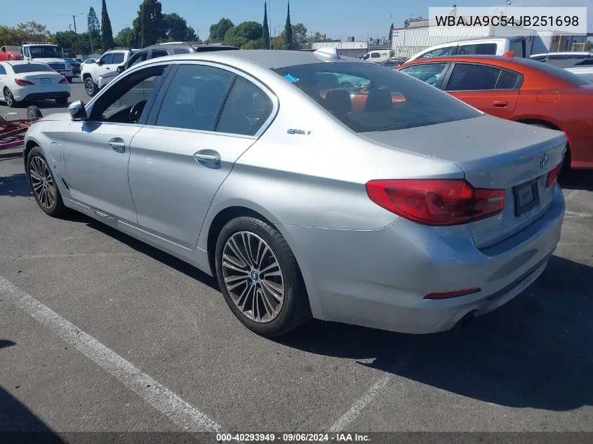 WBAJA9C54JB251698 2018 BMW 530E Iperformance