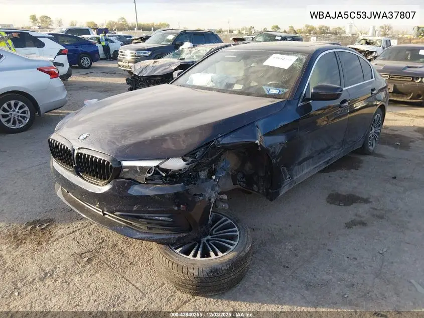 WBAJA5C53JWA37807 2018 BMW 530I