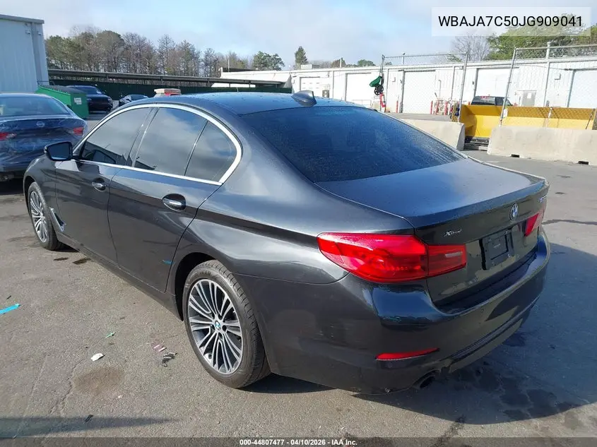 2018 BMW 530I xDrive VIN: WBAJA7C50JG909041 Lot: 44807477