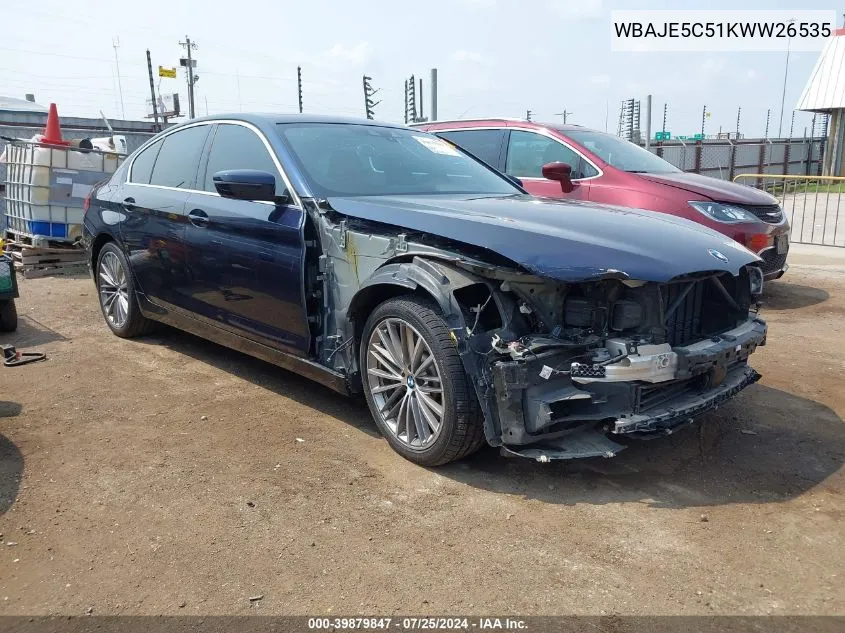 WBAJE5C51KWW26535 2019 BMW 540I