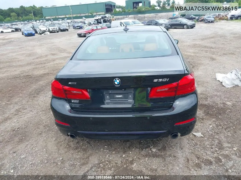 WBAJA7C55KWW38615 2019 BMW 530I xDrive