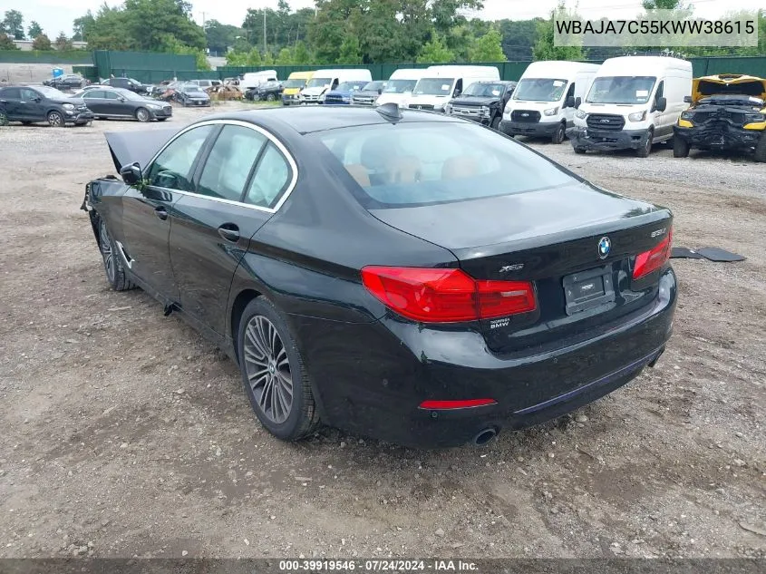 WBAJA7C55KWW38615 2019 BMW 530I xDrive