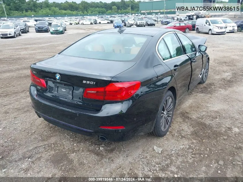 WBAJA7C55KWW38615 2019 BMW 530I xDrive