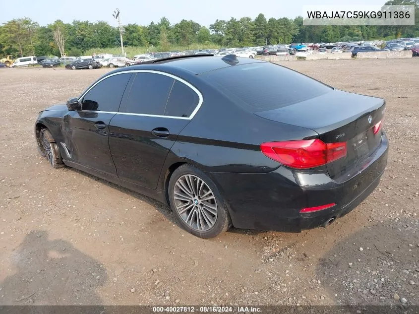 WBAJA7C59KG911386 2019 BMW 530I xDrive