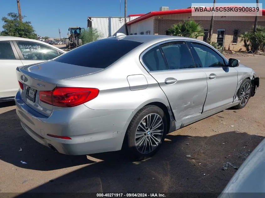 WBAJA5C53KG900839 2019 BMW 530I