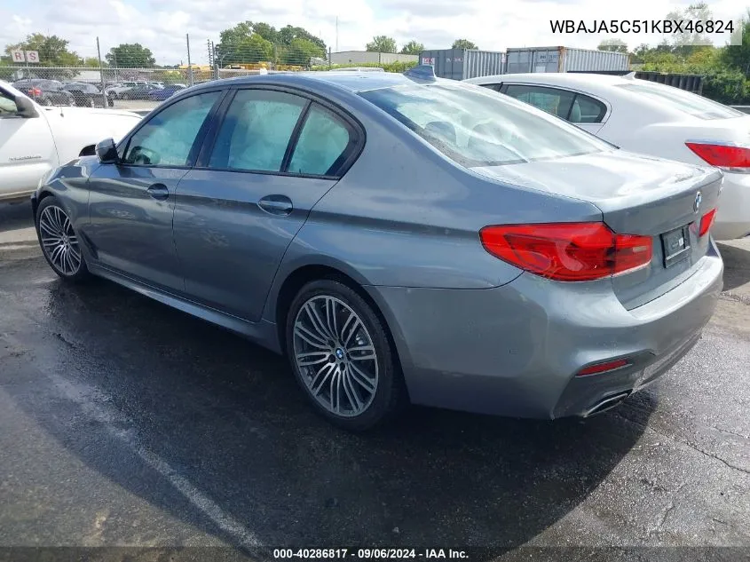 WBAJA5C51KBX46824 2019 BMW 530I