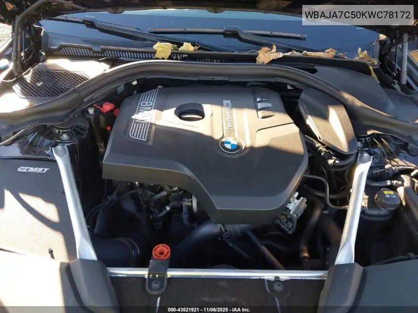 WBAJA7C50KWC78172 2019 BMW 530I xDrive
