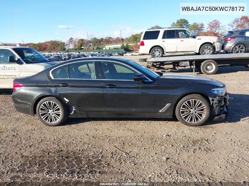 WBAJA7C50KWC78172 2019 BMW 530I xDrive