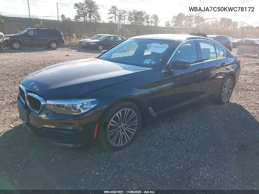 WBAJA7C50KWC78172 2019 BMW 530I xDrive