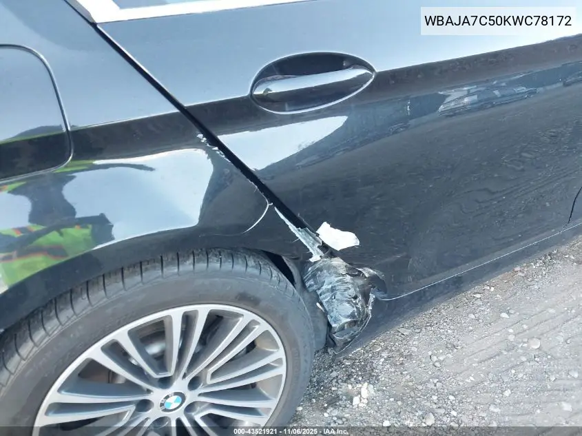 WBAJA7C50KWC78172 2019 BMW 530I xDrive