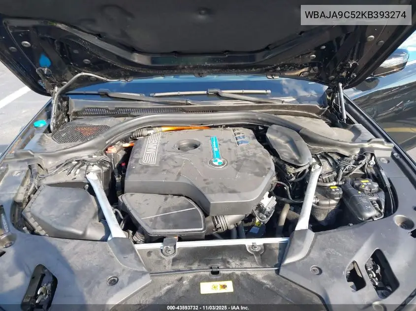 WBAJA9C52KB393274 2019 BMW 530E Iperformance