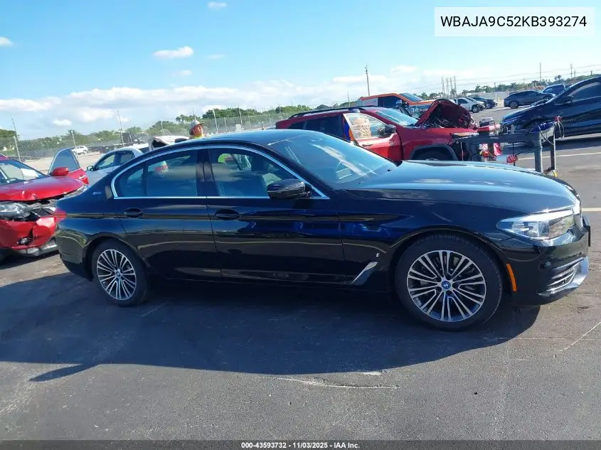 WBAJA9C52KB393274 2019 BMW 530E Iperformance