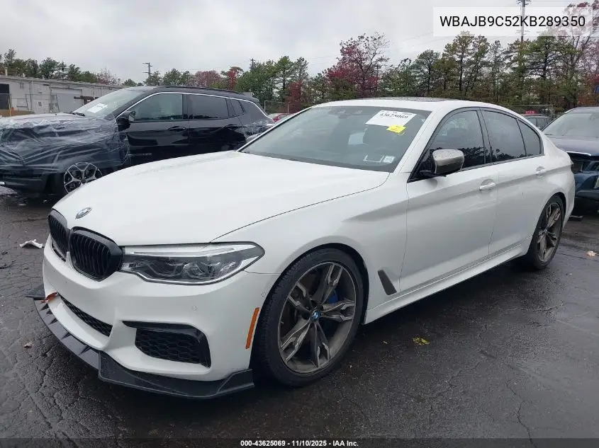 WBAJB9C52KB289350 2019 BMW M550I xDrive