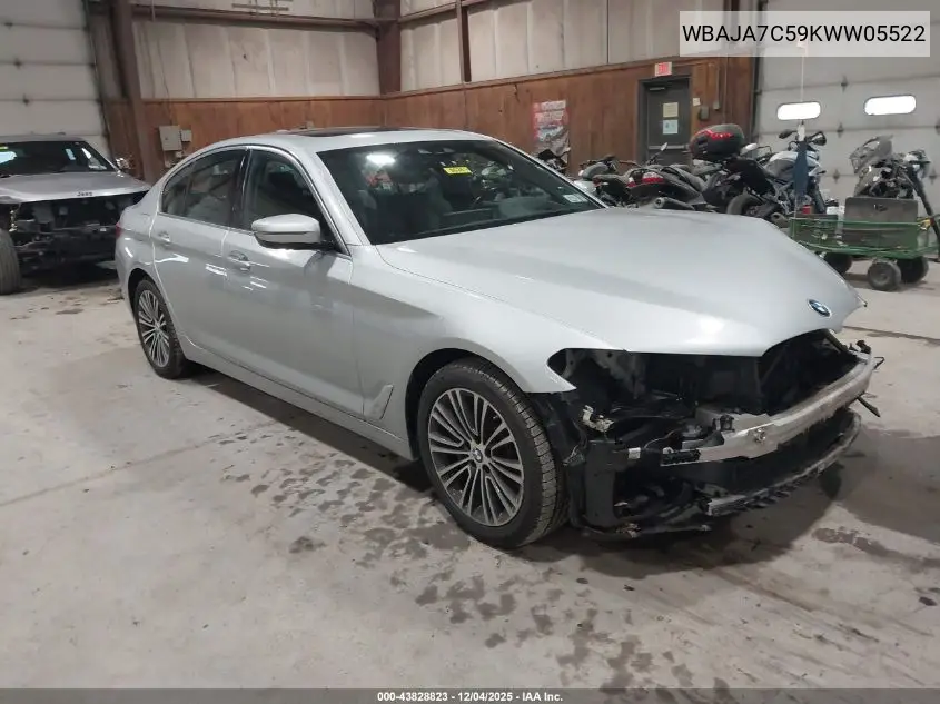 WBAJA7C59KWW05522 2019 BMW 530I xDrive
