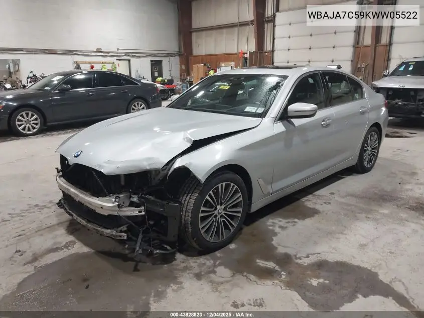 WBAJA7C59KWW05522 2019 BMW 530I xDrive